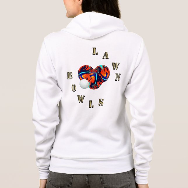 Sudadera Bolas De Césped De Oro Y Bolas, Damas Hoodie (Reverso)