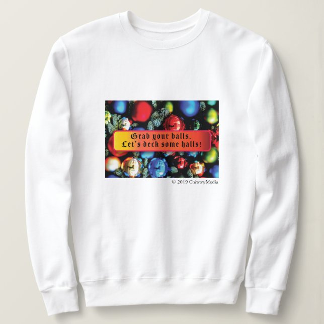 Sudadera Bolas de Navidad (Anverso del diseño)