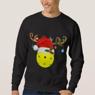 Sudadera Bolas de póllebol de Navidad Regalo reno Santa Hat