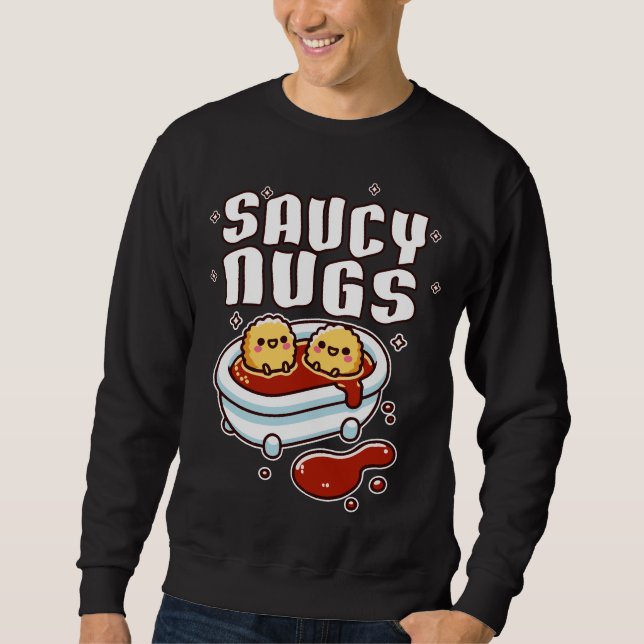 Sudadera Bolas de pollo de Saucy Nugs (Anverso)