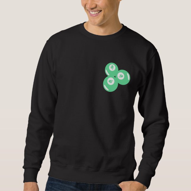Sudadera Bolas Teal Número de la Suerte 9 (Anverso)
