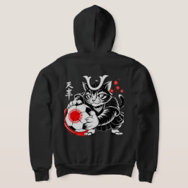 Sudadera Bold Samurai Cat Hoodie for Women