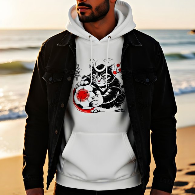 Sudadera ¡Bold Samurai Cat Soccer - Accesorios de fanáticos (Subido por el creador)