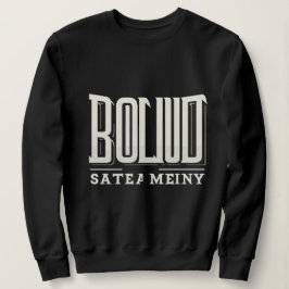 Sudadera Bold Streetwear Typography – Black & White Urban T