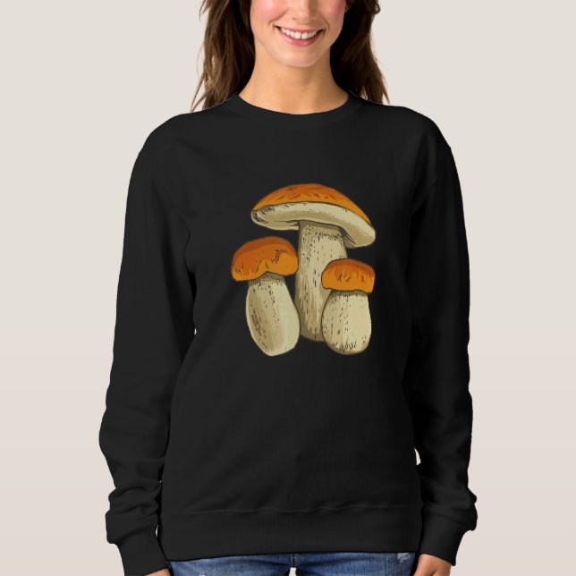 Sudadera Boletus Mushrooms recolectando recolectores de hon (Anverso)