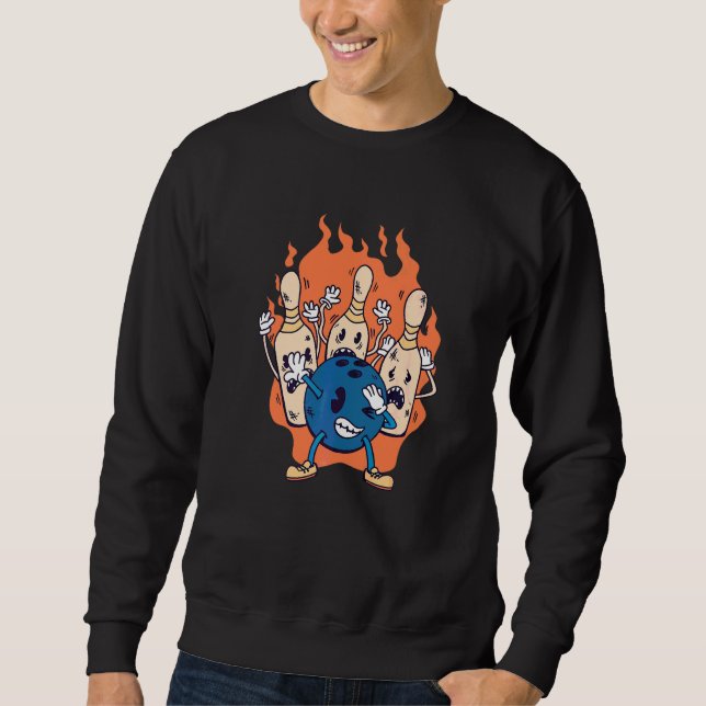 Sudadera Boliche Bolas Pins (Anverso)