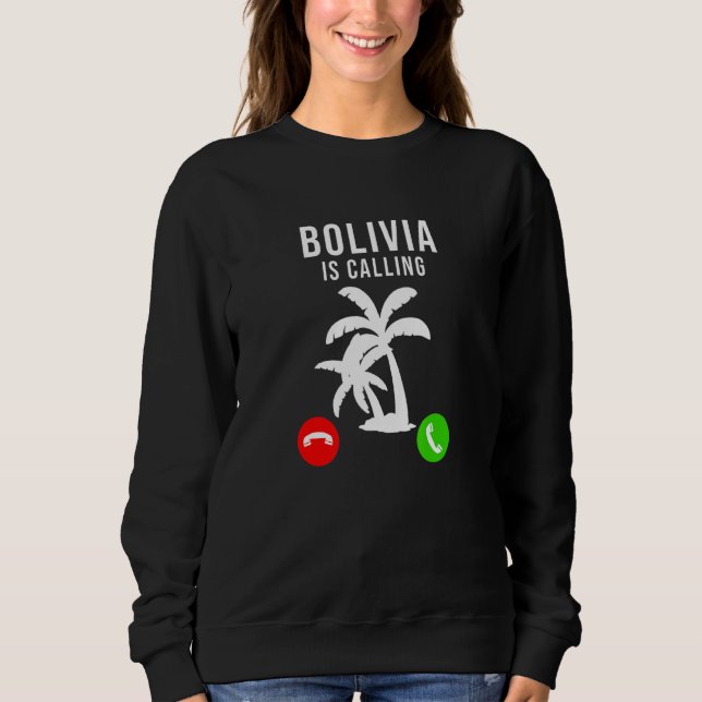 Sudadera Bolivia llama recuerdo de viaje de vacaciones B (Anverso)
