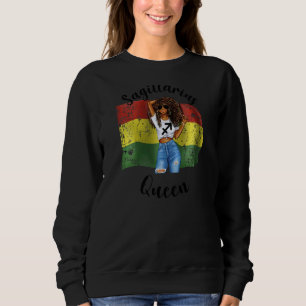 Sudadera Bolivia Sagittarius Reina Afro Cabello Africano