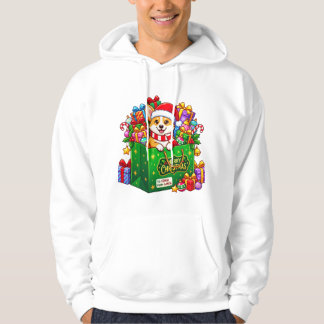 Sudadera Bolsa de regalo de Navidad Corgi Alegria