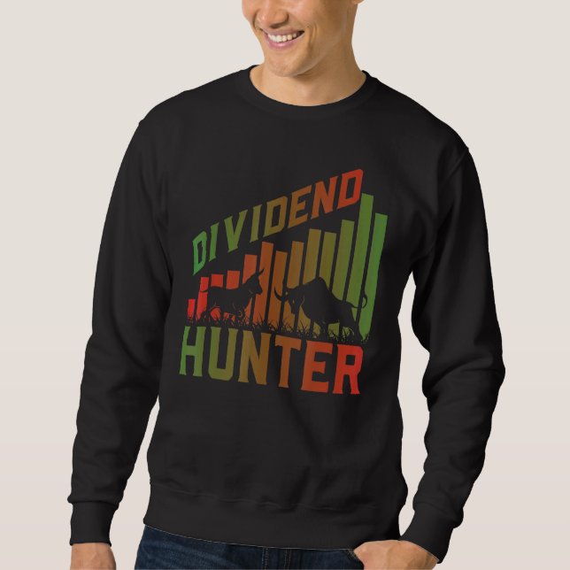 Sudadera Bolsa de Valores de Caza de Dividendos Día Comerci (Anverso)