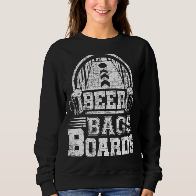 Sudadera Bolsas de Cerveza Tablas Cornhole Aparentado (Anverso)