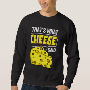 Sudadera Bolsas de queso Vegan Funny Puns