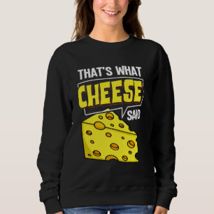 Sudadera Bolsas de queso Vegan Funny Puns