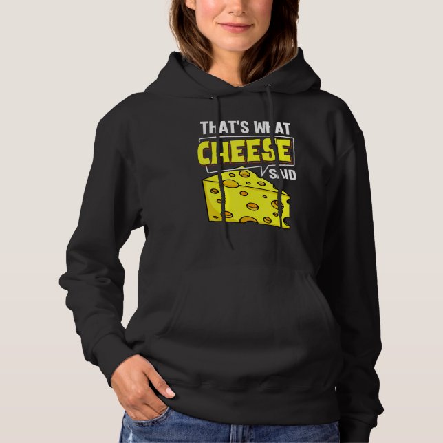 Sudadera Bolsas de queso Vegan Funny Puns (Anverso)