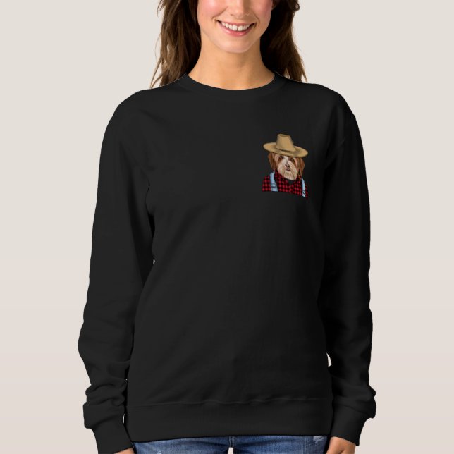 Sudadera Bolsillo agrícola de perro de Havanés (Anverso)
