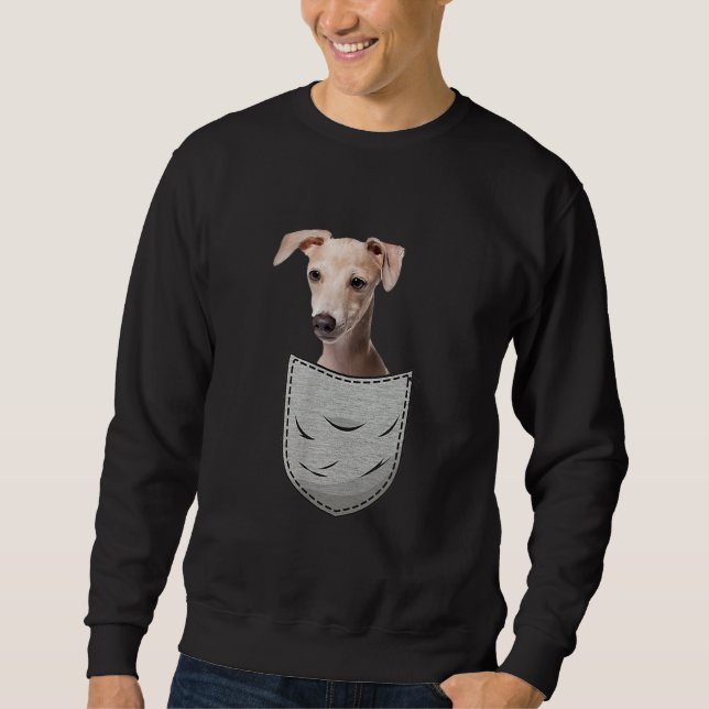 Sudadera Bolsillo de torta de azote de galgo para perro (Anverso)