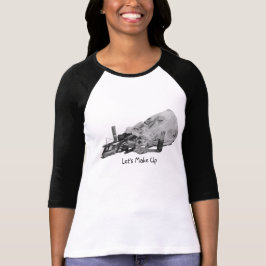 Sudadera bolso de maquillaje retro con lema divertido blanc