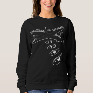 Sudadera Bombardero Blanco de Amor Estratégico Impreso