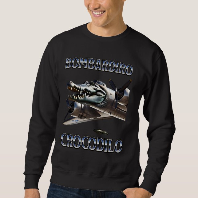 Sudadera Bombardiro Crocodilo - Meme de Brainrot italiano (Anverso)