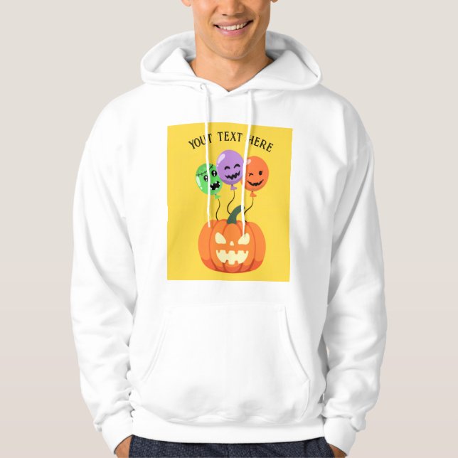 Sudadera bombeo en halloween con globos editables (Anverso)