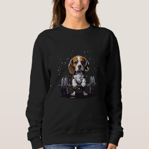Sudadera Bombeo Levantamiento del peso Gracioso Beagle 2