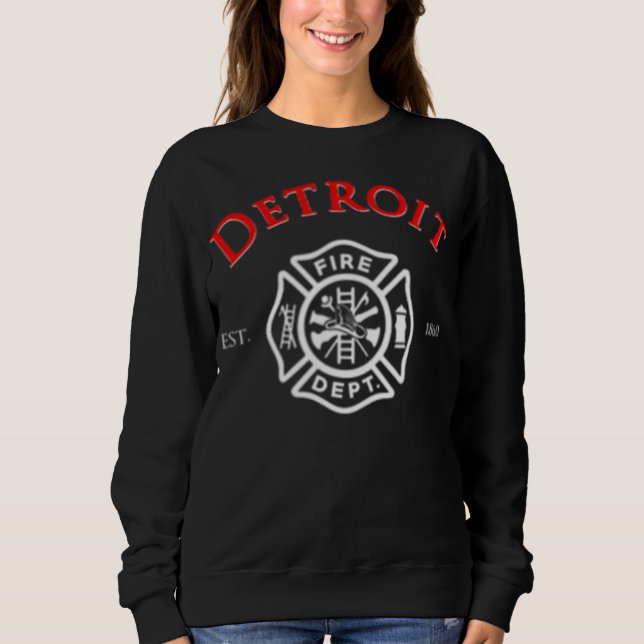 Sudadera Bombero de Michigan, ciudad de Detroit (Anverso)