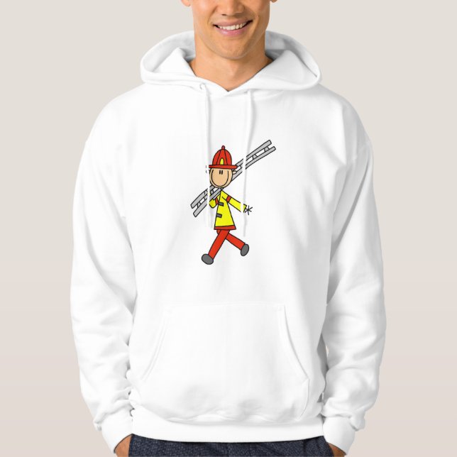 Sudadera Bombero de palitos con escalera (Anverso)