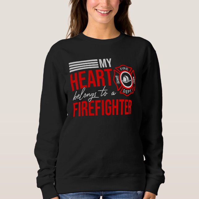 Sudadera Bombero Esposa Esposa Bombera Bombardero (Anverso)