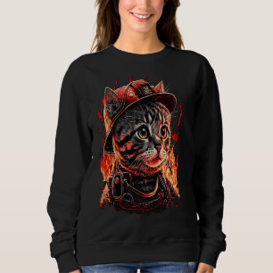 Sudadera Bombero Gato Gatito Gatito bombero bombero bombero