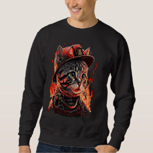 Sudadera Bombero Gato Gatito Gatito bombero bombero bombero