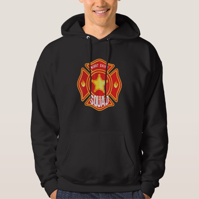 Sudadera Bombero Lucha contra incendios Bombero  Turno de n (Anverso)