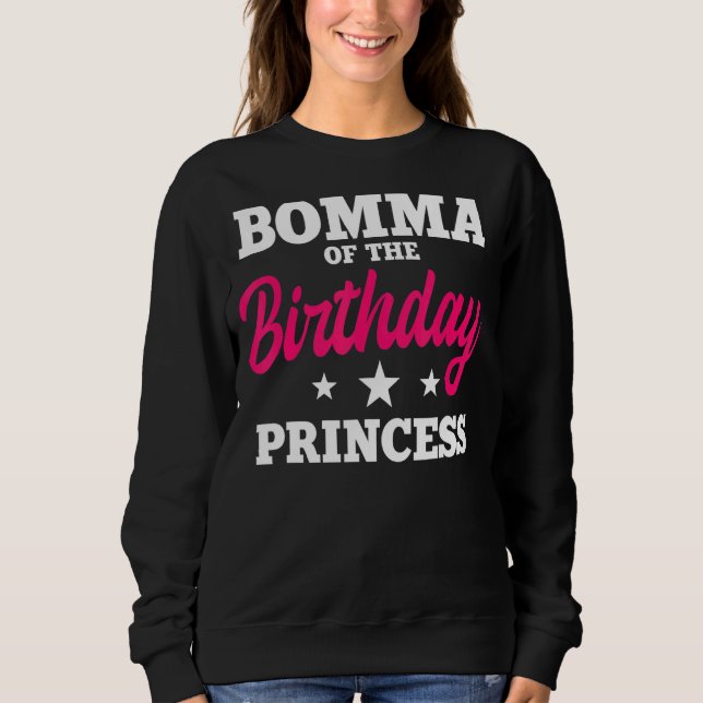 Sudadera Bomma De La Princesa De Cumpleaños Fiesta Bday Cel (Anverso)