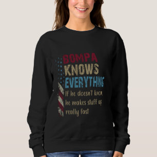 Sudadera Bompa de camisas divertidas lo sabe todo - Regalo