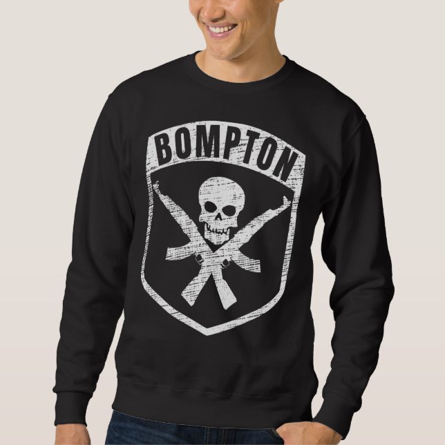 Sudadera Bompton California Skull Ak 47 Hip Hop Rap (Anverso)