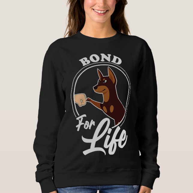 Sudadera Bond Life Doberman Perros de perro Mascota activo (Anverso)