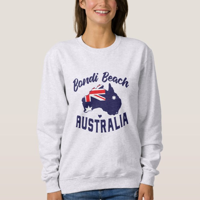 Sudadera Bondi Beach, Australia, Crewneck Sweatshirt, (Anverso)