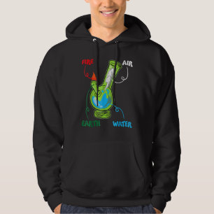 Sudadera Bong Elements Fire Water Earth Air Thc Weed Smokin