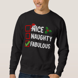 Sudadera Bonita Ntrina Fabulous Funny Santa Navidades List 