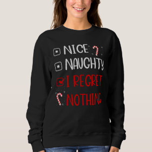 Sudadera Bonita traviesa, me arrepiento de nada Santa Navid