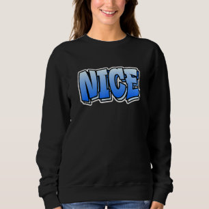 Sudadera Bonito estilo de graffiti que dice buenos Navidade