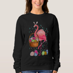 Sudadera Bonito Flamingo Bungalow Con Cesta De Pascua Gi