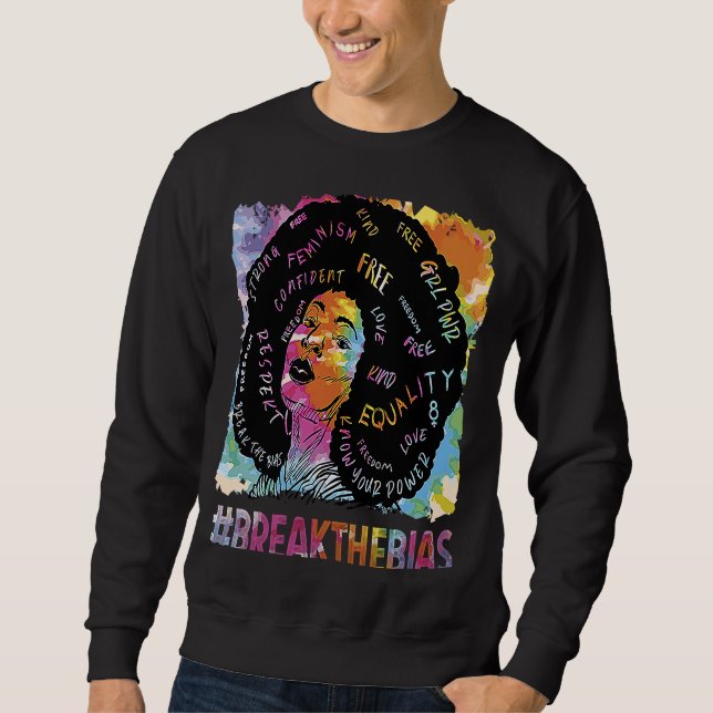 Sudadera Bonito Historia negra rompe el sesgo 5 (Anverso)