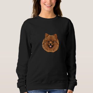 Sudadera Bonito Maravilloso Retrato Perro Pomeraniano