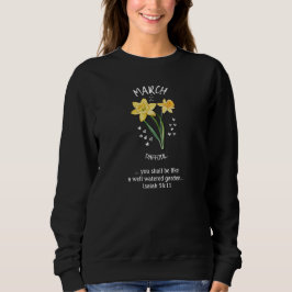 Sudadera Bonito Mes de Nacimiento Flower MARCH Daffodil Chr