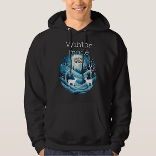 Sudadera Bonito modo invernal con ciervos blancos en el des