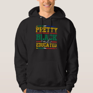 Sudadera Bonito Negra E Historia Negra Educada Afro-Afro