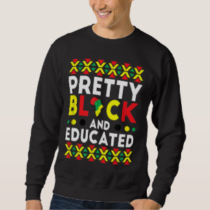 Sudadera Bonito Negra Y Educada Historia Africano-Estadouni