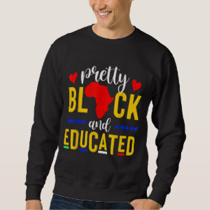 Sudadera Bonito negra y educada soy el africano fuerte