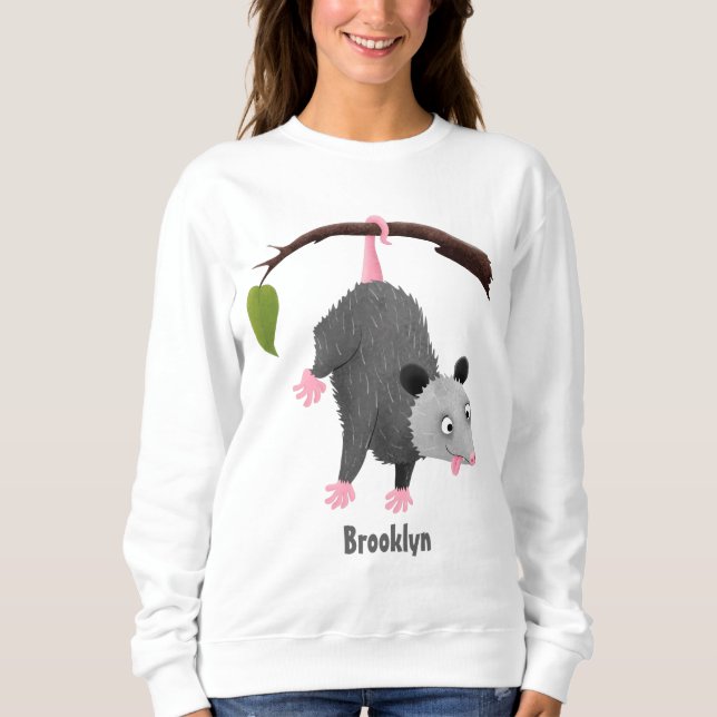 Sudadera Bonito opossum colgando de un personalizado de suc (Anverso)