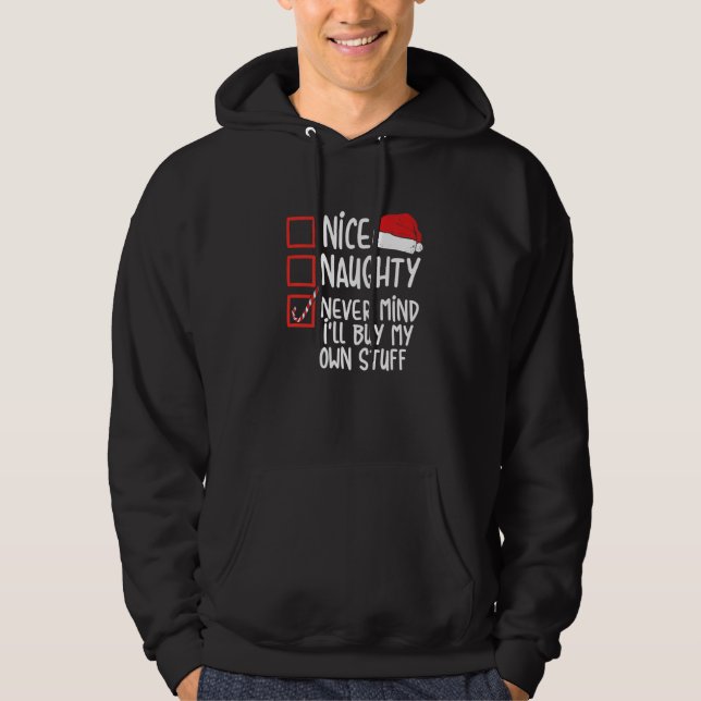 Sudadera Bonito travieso, no importa que compre mis propias (Anverso)